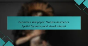 Geometric Wallpaper: Modern Aesthetics, Spatial Dynamics and Visual Interest