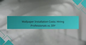 Wallpaper Installation Costs: Hiring Professionals vs. DIY